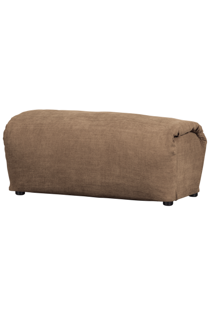 377524 BR 01 VS WE Baggy hocker geweven chenille bruin FA PS