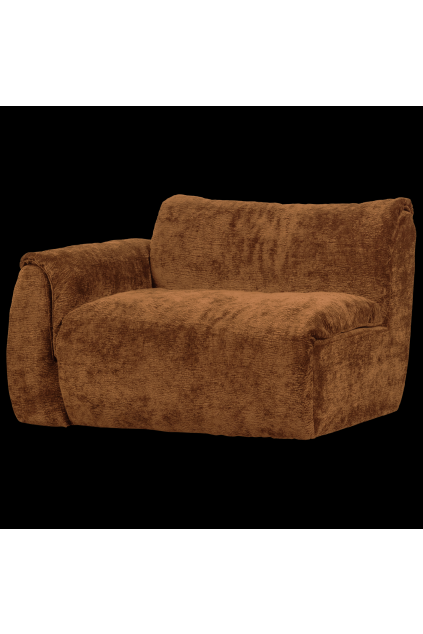 377521 MB 01 VS WE Baggy 1 zits met arm links 3D chenille middenbruin FA
