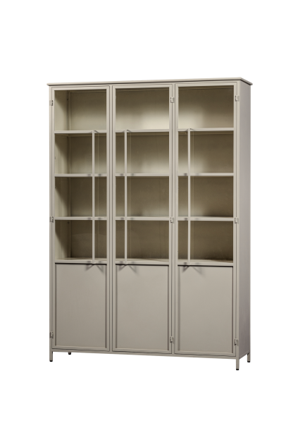 375042 S 02 VS WE Exhibit xl 3 deurs vitrinekast metaal zand SA