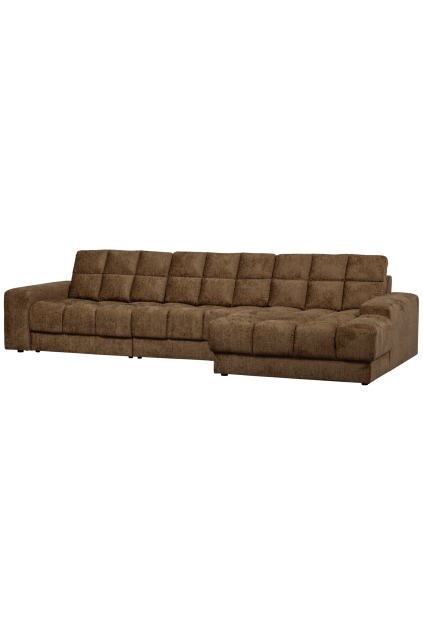 379013 BR 02 VS WE Second date chaise longue rechts structure velvet brass SA