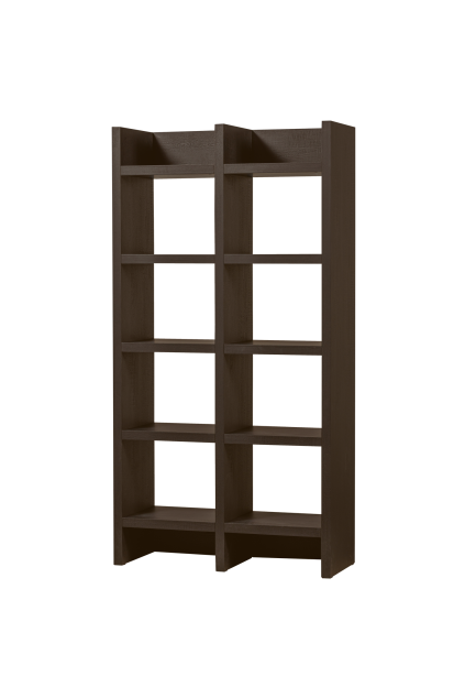 377430 D 02 VS WE Timo open kast mdf donkerbruin 195x100x40cm SA