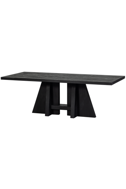 377382 Z 02 VS WE Kean eettafel met middenpoot mango zwart 220x100cm SA PS
