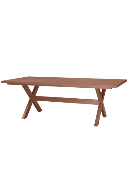 500030 T 02 VS EXT Delta picknick tafel aluminium terra 220x100cm SA