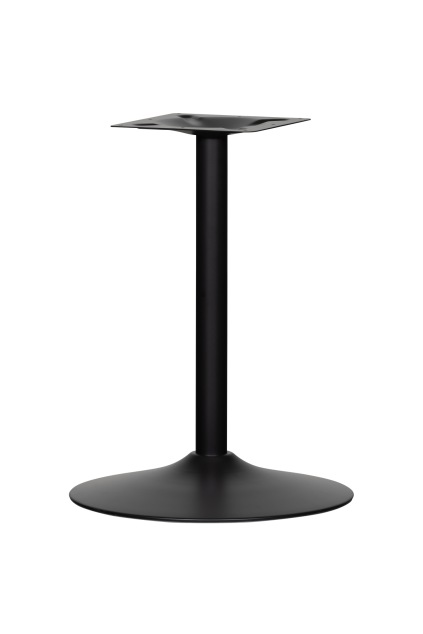 377347 02 VS FA Bistro ronde buisvoet metaal zwart 72x54cm SA