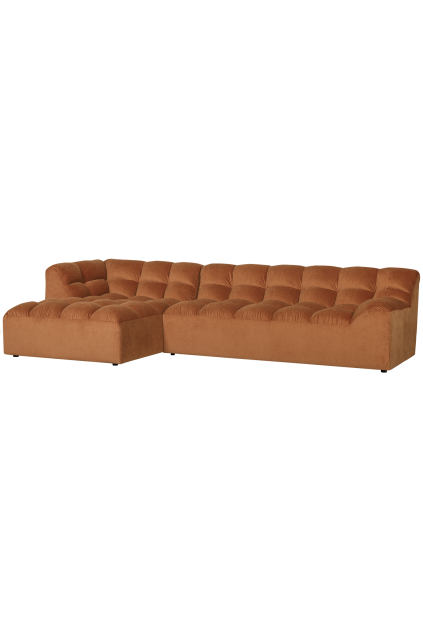 200420 FT 02 VS BL Allure chaise longue links gewassen fluweel terra SA