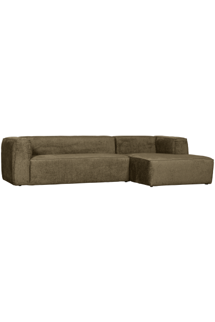 375694 MO 02 VS WE Bean hoekbank rechts structure velvet moss SA