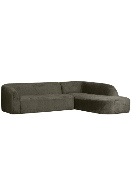 801251 FR 02 VS BP Sloping hoekbank rechts structure velvet frost SA