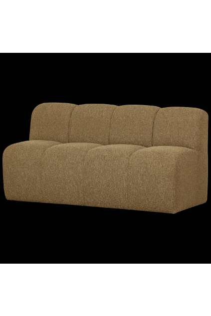 377462 GM 02 VS WE Mojo bankje 160cm met rugleuning boucle geel bruin melange SA