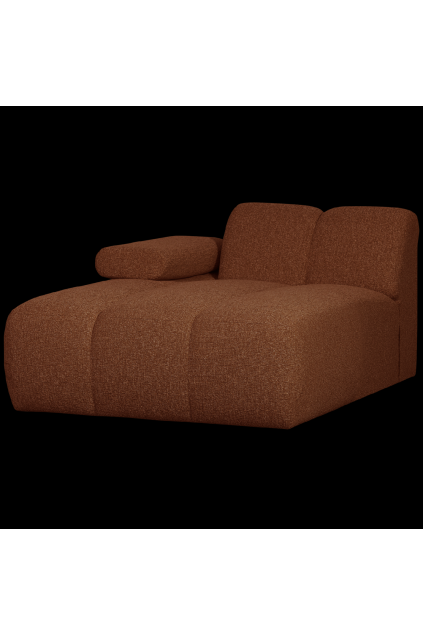 377459 RM 02 VS WE Mojo chaise longue element links boucle roest bruin melange SA