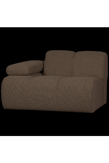 377452 BM 02 VS WE Mojo 1 zits met arm links boucle bruin melange SA