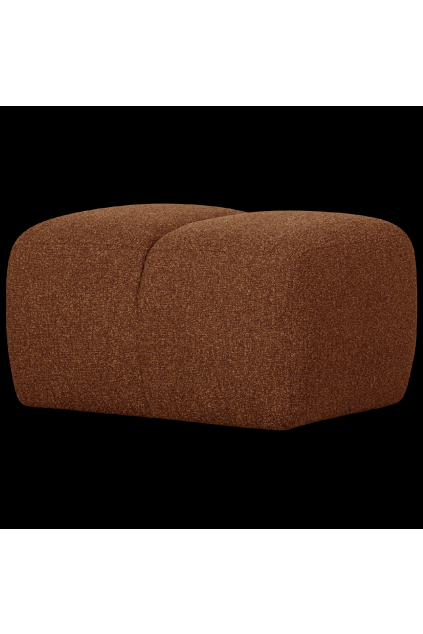 377450 RM 02 VS WE Mojo poef 80x60x45cm boucle roest bruin melange SA