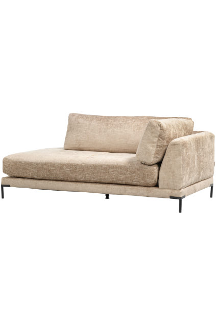 400485 NM 01 VS VT Couple lounge element rechts naturel melange FA