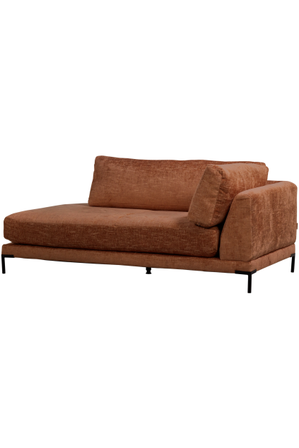 400485 RM 01 VS VT Couple lounge element rechts roest melange FA