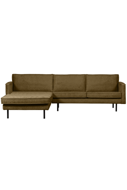 800905 BR 02 VS WH Rodeo chaise longue links structure velvet brass