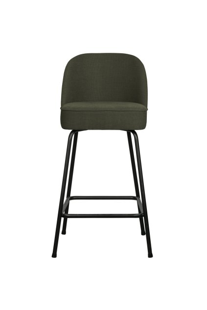 800294 W 01 VS BP Vogue barstoel 65cm geweven stof warm groen PS EA