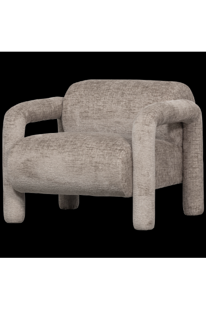 340483 Z 02 VS WE Lenny fauteuil in grove textuur zand EA