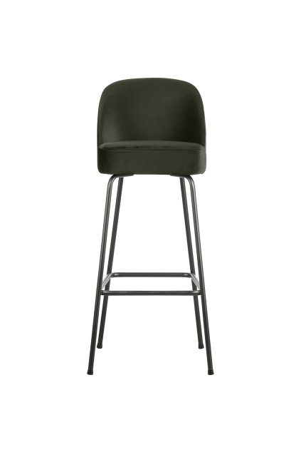 800293 D 01 VS BP Vogue barstoel 80cm fluweel dark green PS EA