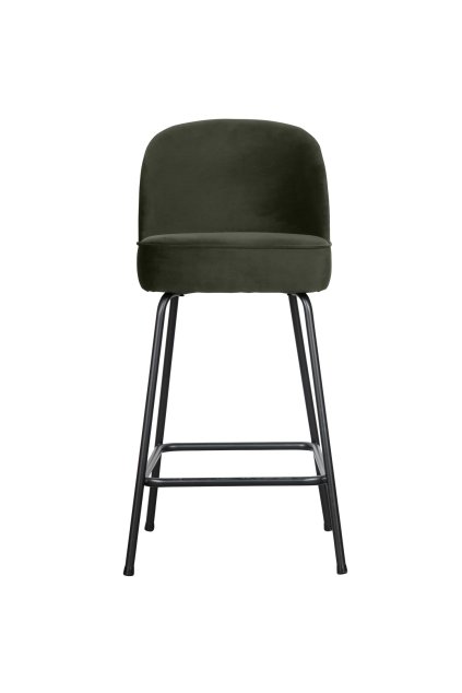 800294 D 01 VS BP Vogue barstoel 65cm fluweel dark green PS EA