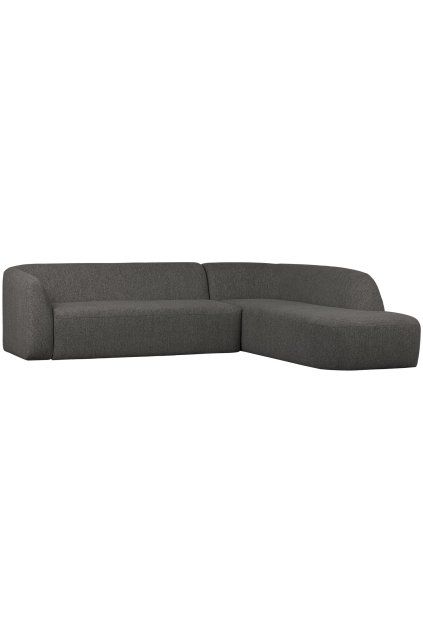 801251 Z 02 VS BP Sloping hoekbank rechts grijs zwart melange PS EA