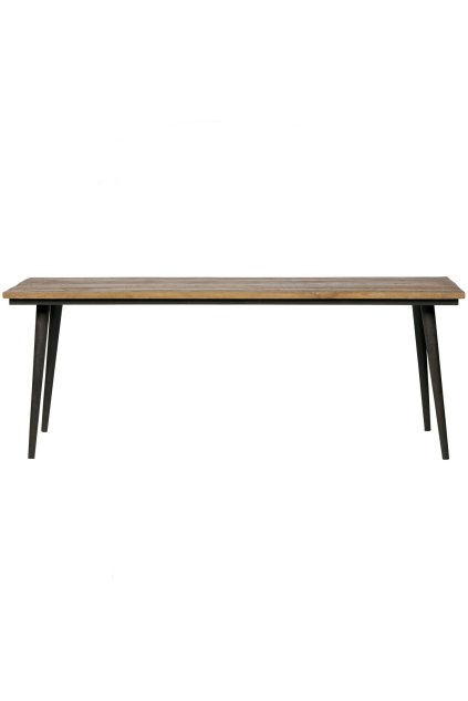 800994 N 01 VS BP Guild eettafel naturel met zwart onderstel 220x90 PS EA