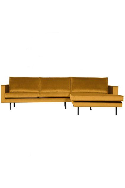 800902 132 01 VS BP Rodeo chaise longue rechts velvet oker EA