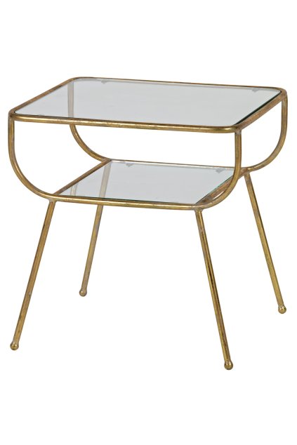 800772 B 02 VS BP Amazing bijzettafel metaal glas antique brass EA