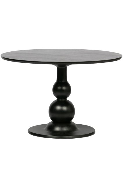 800014 Z 01 VS BP Blanco eettafel O120cm diep zwart EA