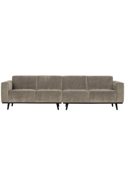 378657 L 01 VS BPH Statement 4 zits bank 280 cm platte brede rib clay PS EA