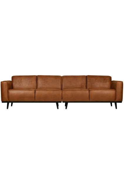 378657 09 01 VS BP Statement 4 zits bank 280cm eco leer cognac EA
