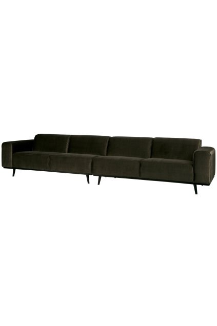 378656 156 02 VS BP Statement xl 4 zits bank 360 cm velvet warm groen SA