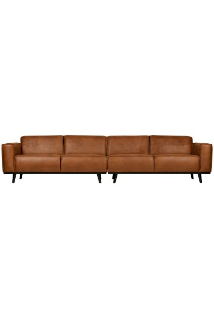 378656 09 01 VS BP Statement XL 4 zits bank 372cm eco leer cognac PS EA