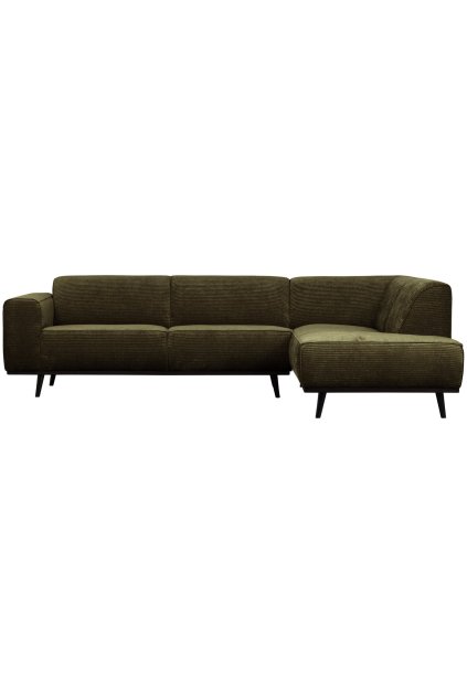 378655 W 01 VS BP Statement hoekbank rechts platte brede rib warm groen PS EA