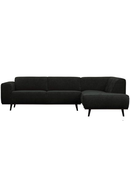 378655 G 01 VS BPH Statement hoekbank rechts platte brede rib graphite PS