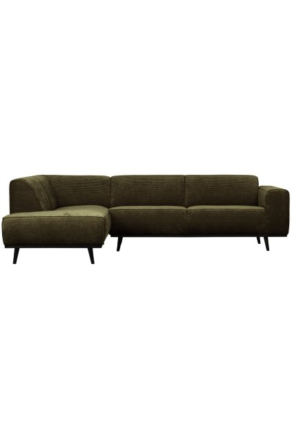 378652 W 01 VS BPH Statement hoekbank links platte brede rib warm groen