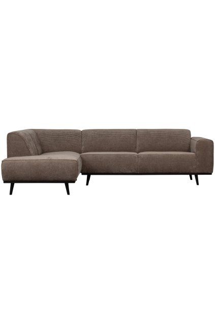 378652 T 01 VS BPH Statement hoekbank links platte brede rib taupe EA