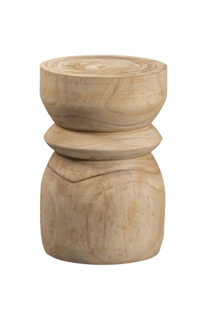 377152 N 01 VS FA Bikkel kruk hout naturel 40XO28CM EA