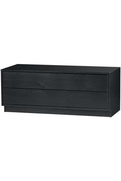 373464 Z 02 VS WE Finca tv meubel 100cm grenen diep zwart EA
