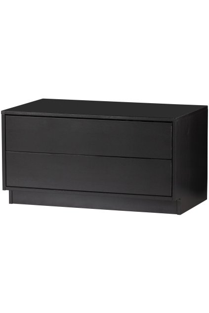 373463 Z 02 VS WE Finca tv meubel 75cm grenen diep zwart EA