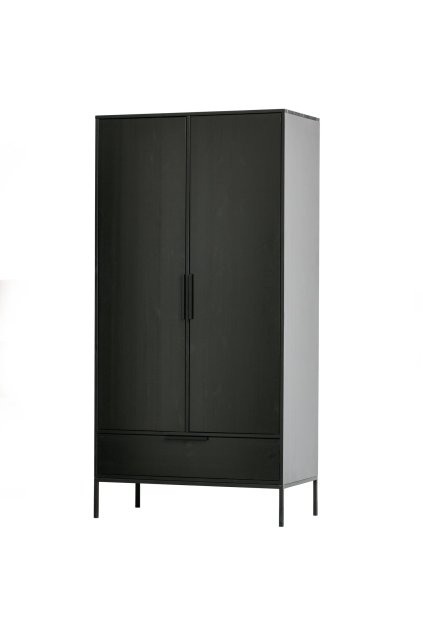 373212 Z 02 VS FA Adam 2 deurs kast grenen zwart EA