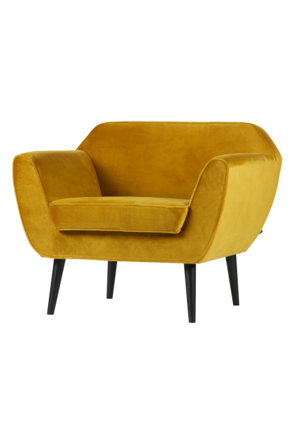 340454 132 02 VS Rocco fauteuil velvet okergeel FA