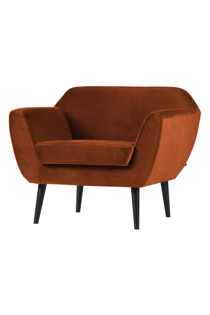340454 126 02 VS Rocco fauteuil velvet roestbruin FA