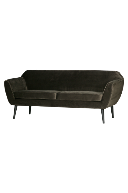 340451 G 02 VS Rocco bank 187cm velvet warmgroen FA