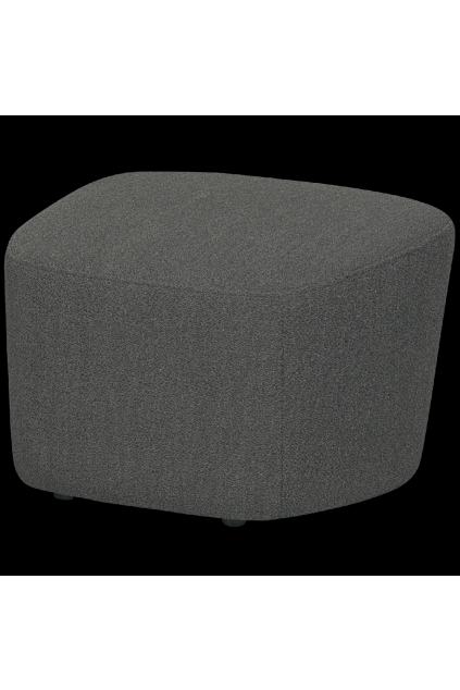 375165 HOS 02 VS VT Lofty hocker boucle staalgrijs SA