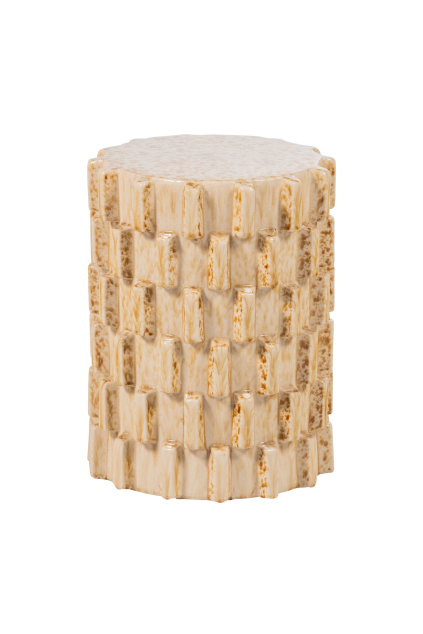 377792 Z 01 VS ES Axu decoratieve bijzettafel O35x45 cm kermaiek zand F1
