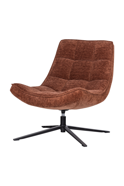 374074 R 01 Maudi draaifauteuil chenille structuur bruin FA