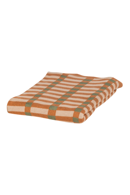 377782 G 01 VS ES Vola plaid 130x170cm groen oranje FA