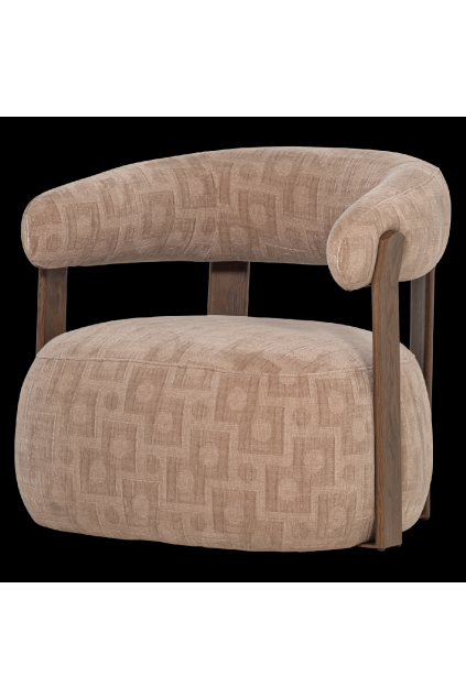 377778 Z 02 VS WP Foon fauteuil 3D structuurstof zand FA