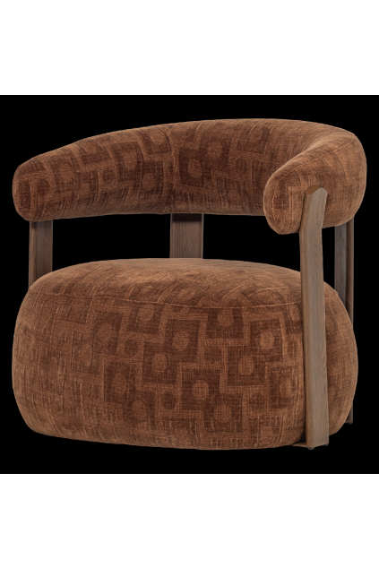 377778 B 02 VS WP Foon fauteuil 3D structuurstof bruin FA