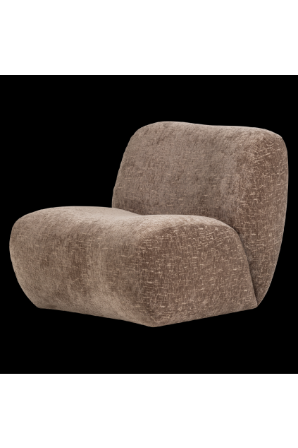 377898 LU 02 VS WP Nomu fauteuil craquele velvet lichtbruin FA