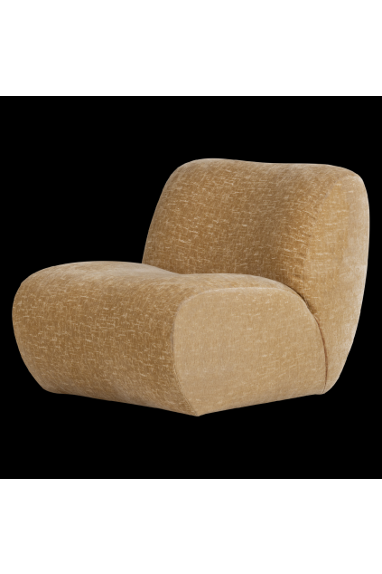 377898 LG 02 VS WP Nomu fauteuil craquele velvet lichtgeel FA
